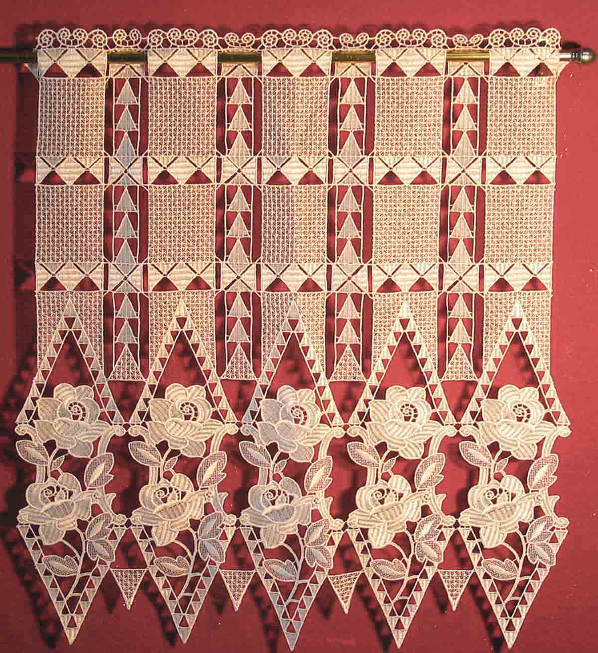 Macrame Valances Sabina Imported From Germany Olde Worlde Lace Macrame Valances Sabina Germany
