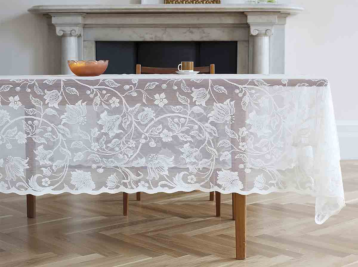 Cotton Lace TableclothsFlora Imported from ScotlandOlde Worlde Lace