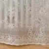 Lydia Cotton Lace Curtain Bottom Corner Design