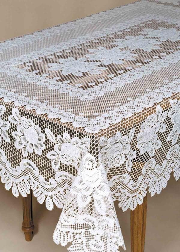 Rose Lace Tablecloth Design