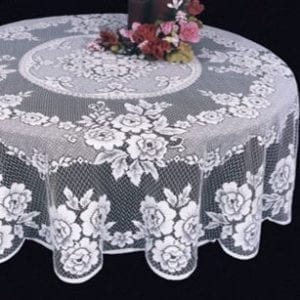 Rose Polyester Tablecloths Design