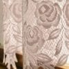Heritage Tea Rose Lace Curtain pattern