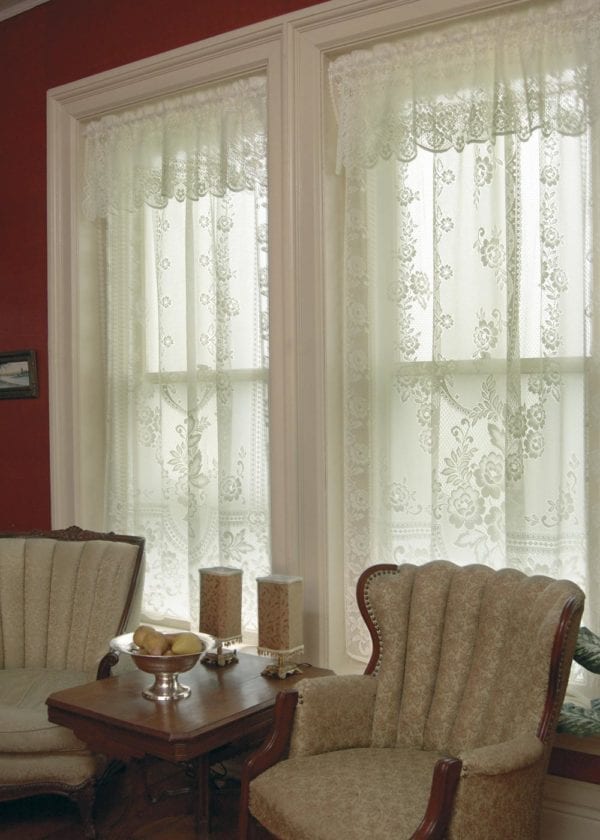 Victorian Rose Heritage Lace Curtain Design