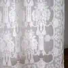 Madras Cotton Lace Curtains-Tassel Rose - Image 3